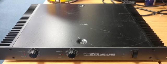 PHONIC MAX 500 1u rack mount 240W Power Amplifier £26.00 - PicClick UK
