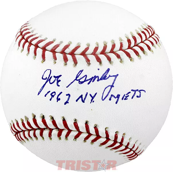 Joe Ginsberg Autographed Official ML Baseball Inscribed 1962 Mets TRISTAR