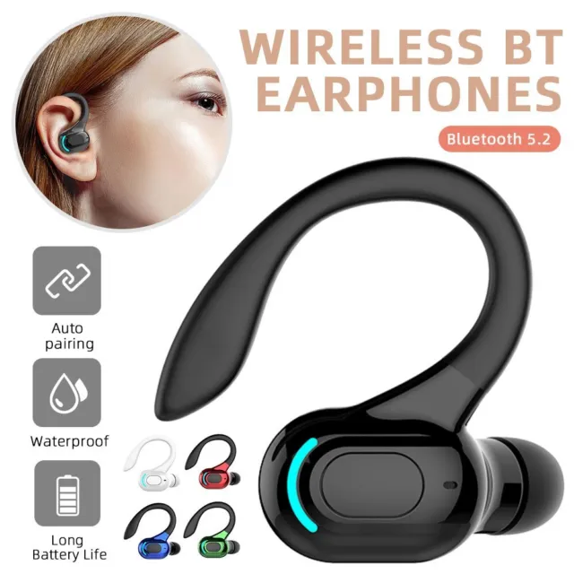 Bluetooth 5.2 Headset Wireless Freisprech Kopfhörer Ohrhörer mit Mikrofon 2023