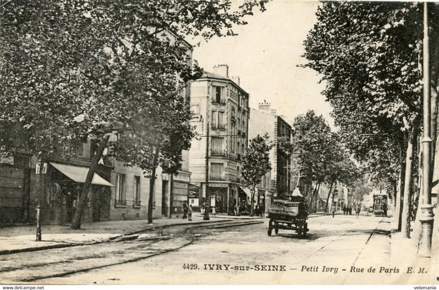 13091 cpa 94 Ivry sur Seine - small Ivry, rue de Paris