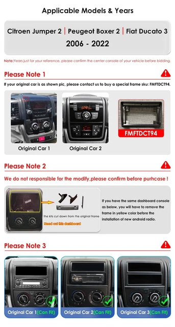 4G 64G VECHTEL 9 Bluetooth-Autoradio für FIAT DUCATO 2010/Citroen Jumper/Peugeot Boxer Carplay Android Auto,DSP EQ,1280 * 720,WiFi GPS Navi,Mirror Link,RDS/FM Radio 2 Din mit AHD Rückfahrkamera