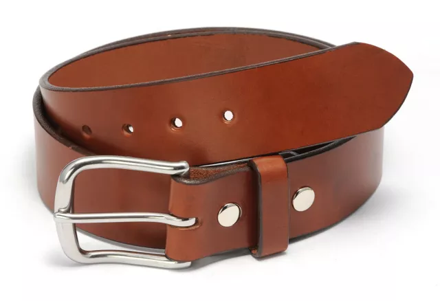 1 3/4" Amish Hand Crafted Casual / Dress Belt, Blk Brn Burg Dk Brn 30 - 60" Long