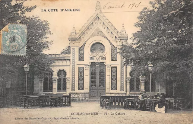 Cpa 33 Soulac Sur Mer Le Casino