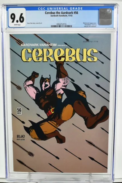 Cerebus the Aardvark #56 CGC 9.6 Dave Sim Story & Cover Aaardvark-Vanaheim