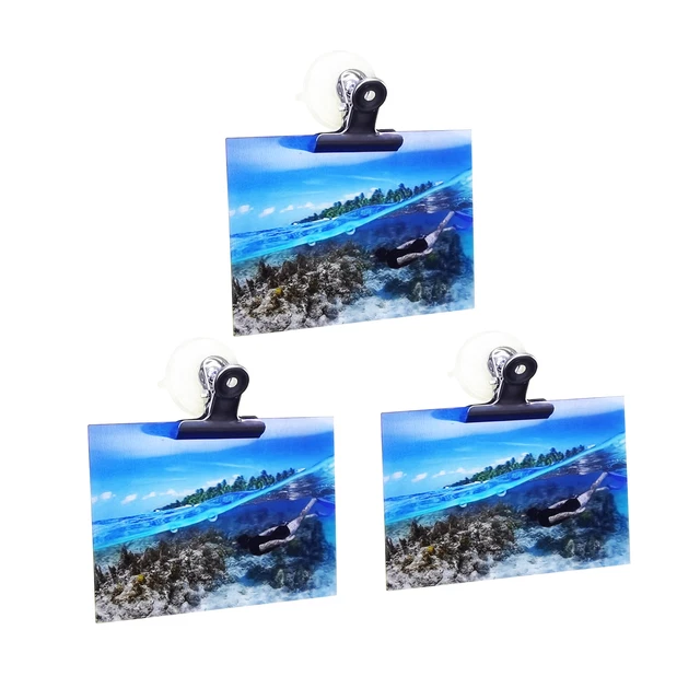 3 PK 2" W Clip  Diameter Suction Cup Clips Clamps Glass-Window-Refrigerator Tile
