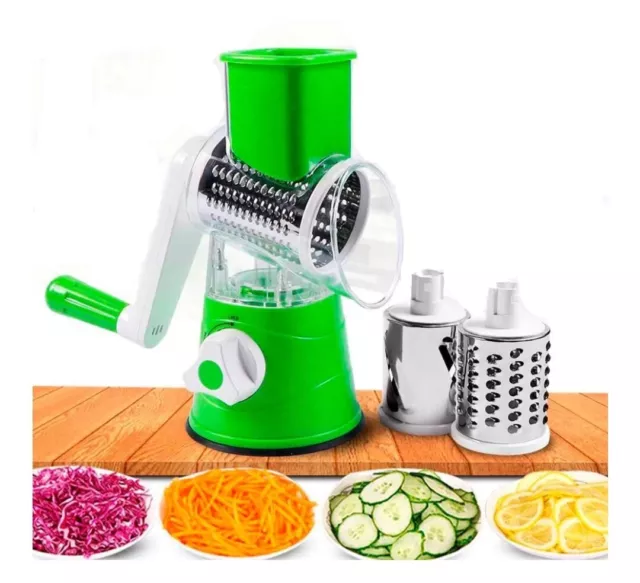 💡 Rallador Cortador de Cocina Giratorio, Picadora Ideal para Verduras, Queso 💡