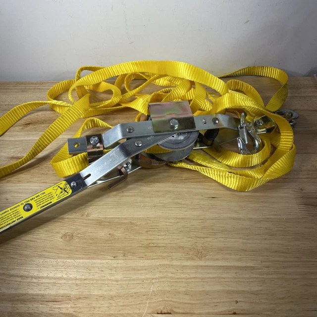 Maasdam Pow'R Pull WS-25, 1 Ton (2,000 Lb.) Strap Puller (25' Rope)