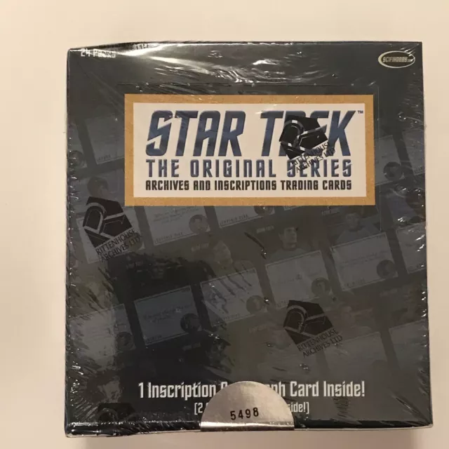 2020 Rittenhouse Star Trek TOS Archives & Inscriptions Card New Sealed Hobby Box
