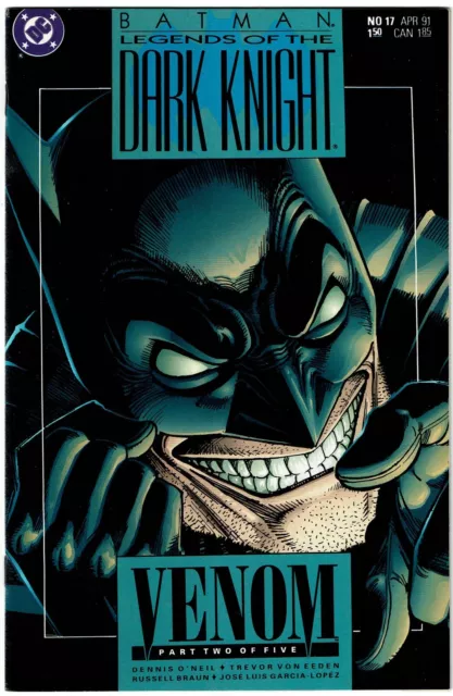 BATMAN Legends of the Dark Knight VENOM Complete NM Set #16 17 18 19 20 DC 1991
