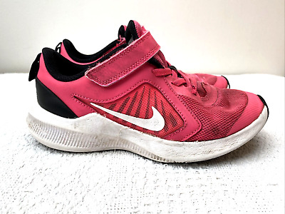 Scarpe da ginnastica Nike per ragazze taglia 1,5 rosa downshifter buone condizioni usate