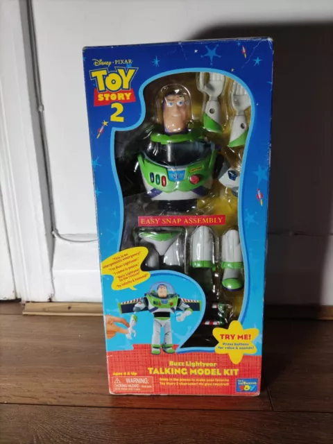 BNIB Thinkway Disney Toy Story 2 - Buzz Lightyear - Talking Model Kit Doll RARE