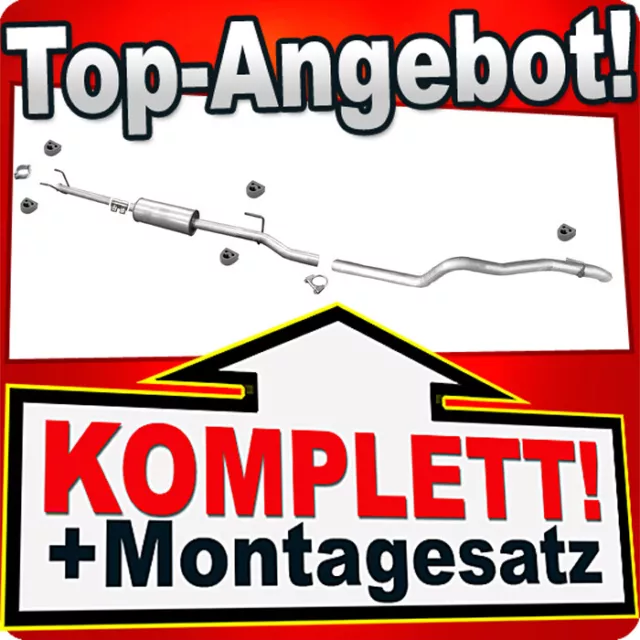 Auspuff für MERCEDES SPRINTER (906) 210 213 216 219 CDi SWB-Kurz 3250mm