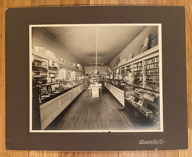 Antique 1900 Photo Interior of Las Cruces Drug Co. Store New Mexico Great Detail Antique 1900 Photo Interior of Las Cruces Drug Co. Store New Mexico Great Detail