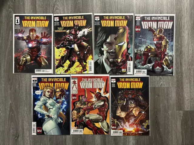 INVINCIBLE IRON MAN 1 2 3 4 5 6 7, 1-7 2022 2023 MARVEL COMICS DUGGAN Run