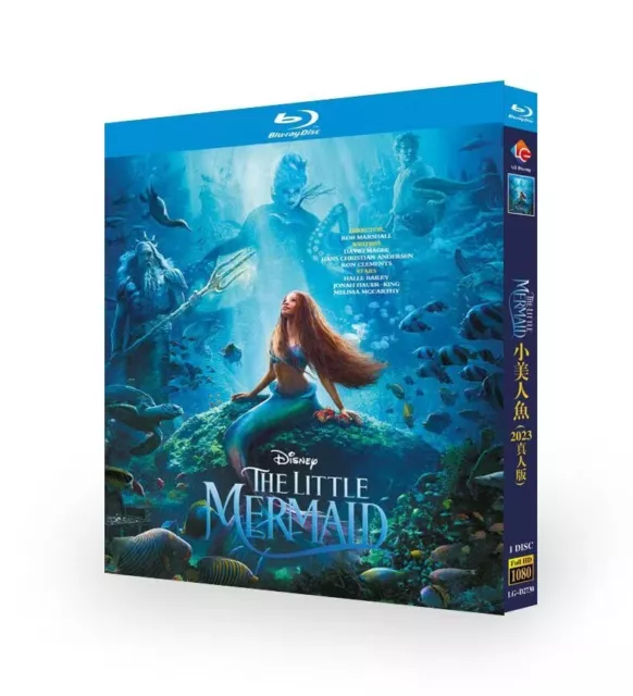 THE LITTLE MERMAID Live Action (2023) (Bluray) BD 1Disc All Region