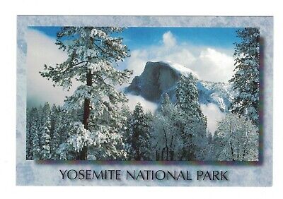 Postcard HALF DOME IN WINTER YOSEMITE NATIONAL PARK CA. A
