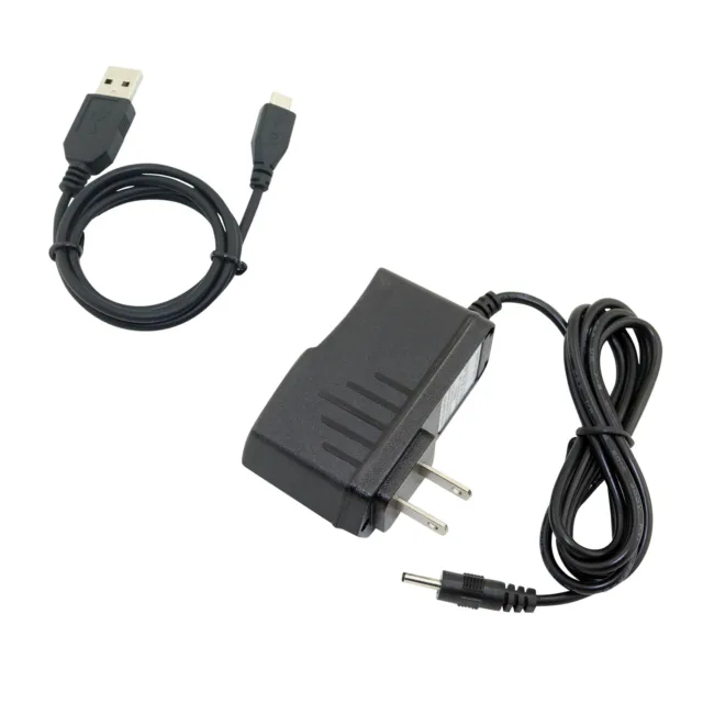 AC/DC Adapter Power Charger+USB Cord For Double Power DOPO Tablet TD-1010 EM63 K