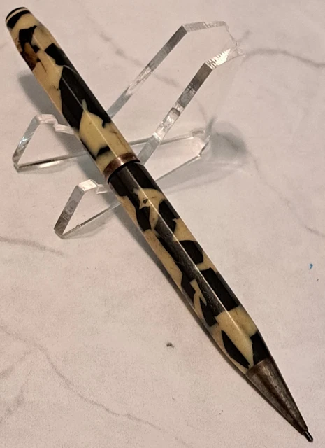 10 Sided Mottled Cream Black Mechanical Pencil