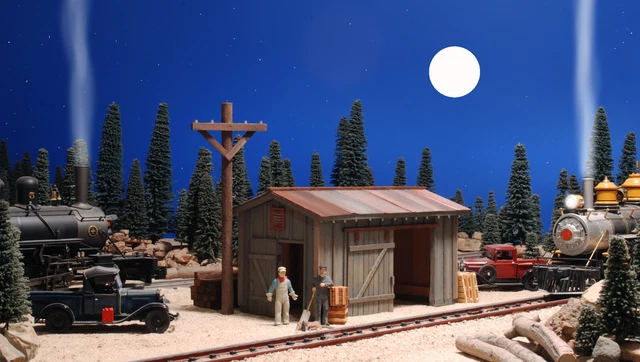 G SCALE TRAIN SHED FOR USE w LGB ACCUCRAFT ARISTOCRAFT TRACK CARS & LOCOMOTIVES