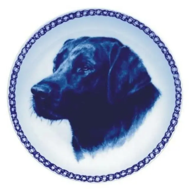 Labrador Retriever - Dog Plate made in Denmark from fine European Porcelain