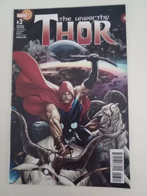 The Unworthy Thor #3 - 1:25 Variant - Ryan Sook Cover - Marvel Comics 2017 - NM
