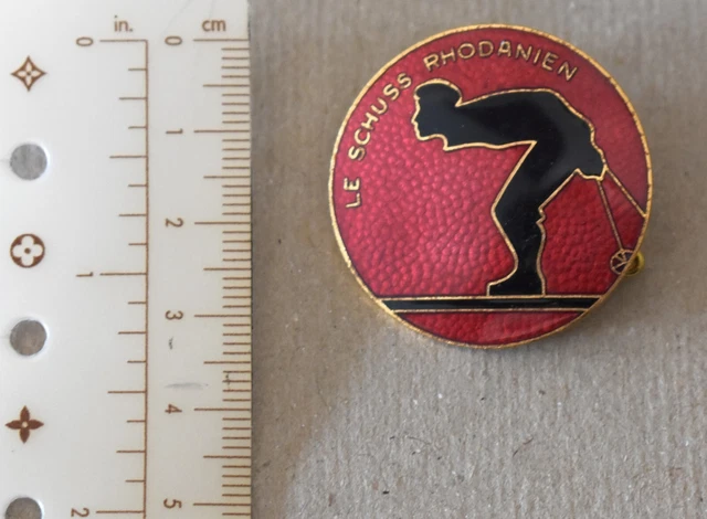 Broche Vintage Le Cabri - Montagne Ski - Médaille émaillée - Envoi Rapide