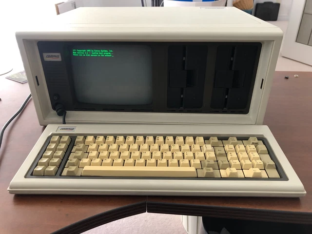 VINTAGE COMPAQ ORIGINAL PORTABLE LUGGABLE COMPUTER FLOPPY DRIVE  - Retro Gaming