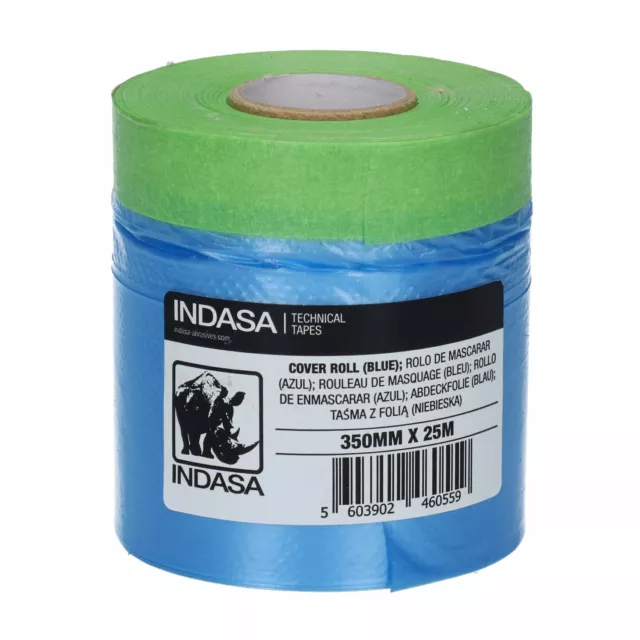 Indasa Abdeckband Masking Tape Abdeckfolie Malerkrepp Klebeband Blau 25 meter