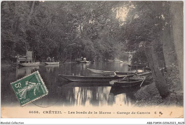 ABBP1-94-0082 - CRETEIL - les bords de la marne - garage de canois