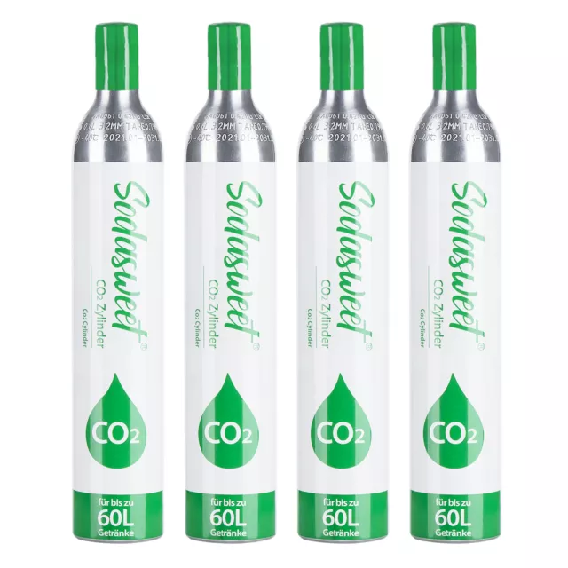 CO2 Zylinder 425g Kohlensäure für Soda-Stream Wassersprudler Trink-Wasser VOLL