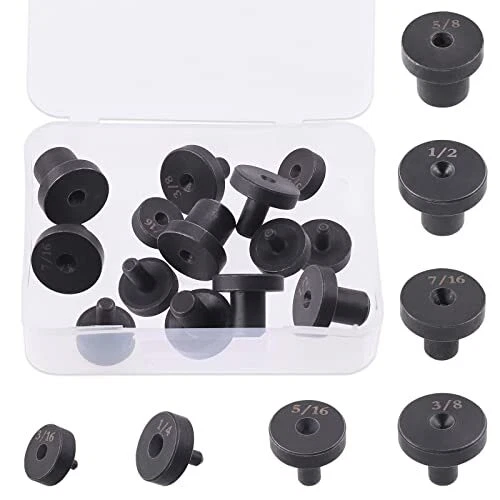 Rustark 14Pcs Double Flares Adapters Tool Kit Replacement Head Fit for Tubing ..