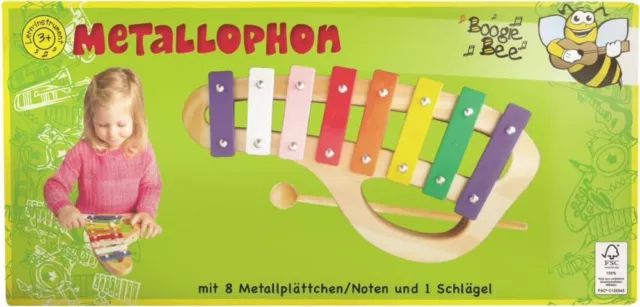 Boogie Bee Metallophon Holz mit 8 Noten