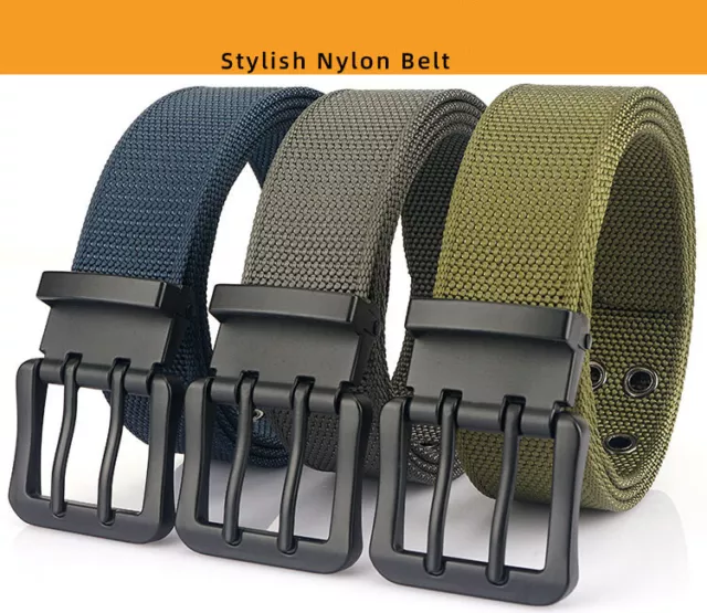 youth casual quick-dry belt Durable sturdy nylon men's belt Fashionable