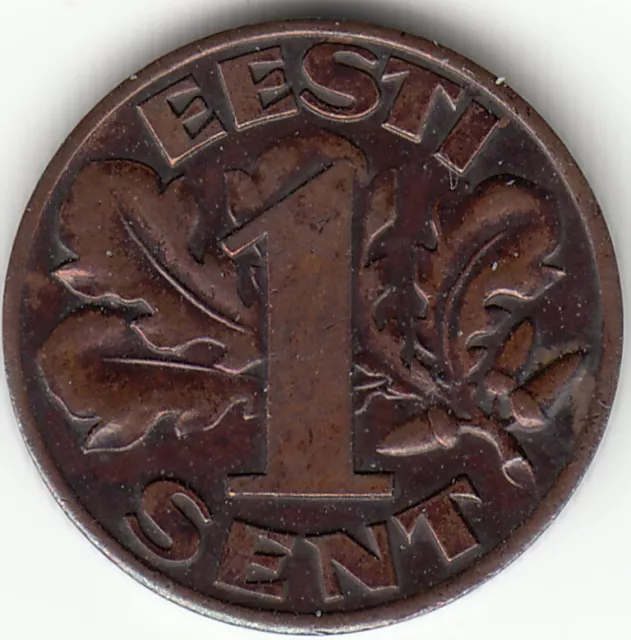 Estland - Eesti: 1 Sent/Cent  1929