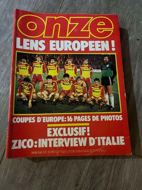 Revue Magazine Onze Football Mondial N°129 Septembre 1986