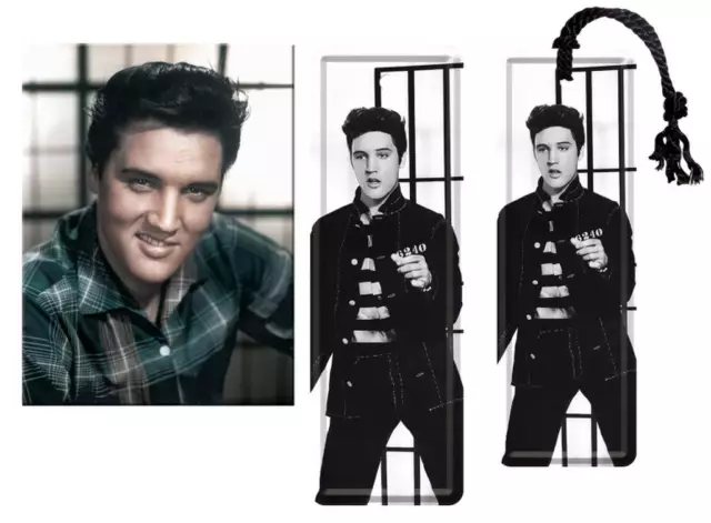 Elvis Presley - Blech Leszeichen + Motiv Magnet - unbenutzte Neuware /S167