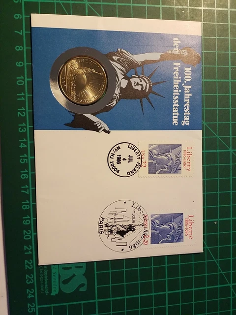 Numisbrief  USA  Half Dollar 1986  "100. Jahrestag der Freiheitsstatue"