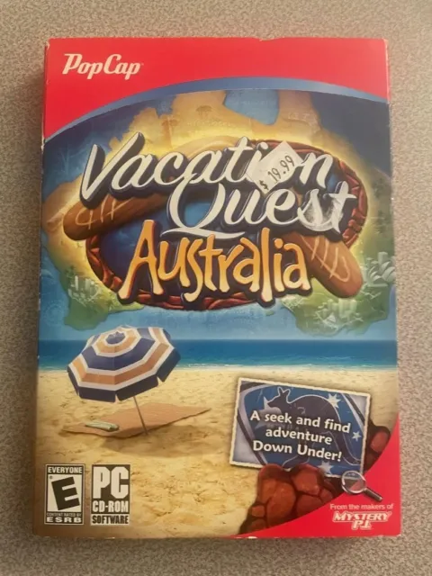 BRAND NEW SEALED Vacation Quest Australia Popcap PC Game
