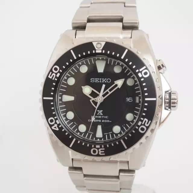 SEIKO PROSPEX KINETIC SKA761/5M82-0AF0 Noir 45 mm Diver Scuba Men Vidéo