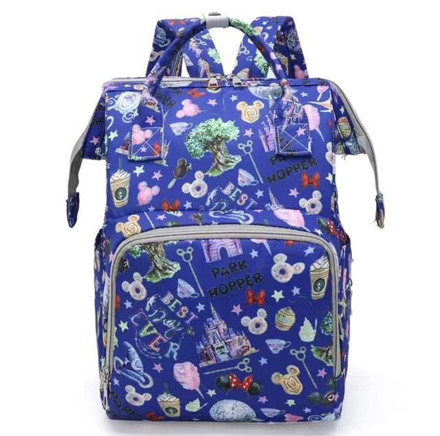 NWT Disney Inspired Park Hopper Diaper Bag, Backpack - Royal Blue Color