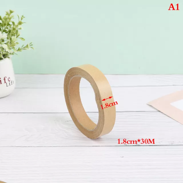 30m Gummed Kraft Paper Brown Bundled Adhesive Masking Paper Tape for Box Sealing