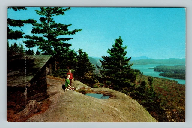 Old Forge NY-New York, From The Top Bald Mountain, Vintage Postcard