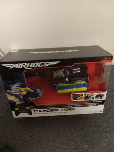 Air Hogs Thunder Trax RC Vehicle 2.4 GHZ Indoor Outdoor Black Blue NEW