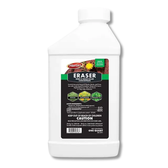 Eraser 41% Glyphosate 32oz- Compare to Roundup Pro Weed Killer