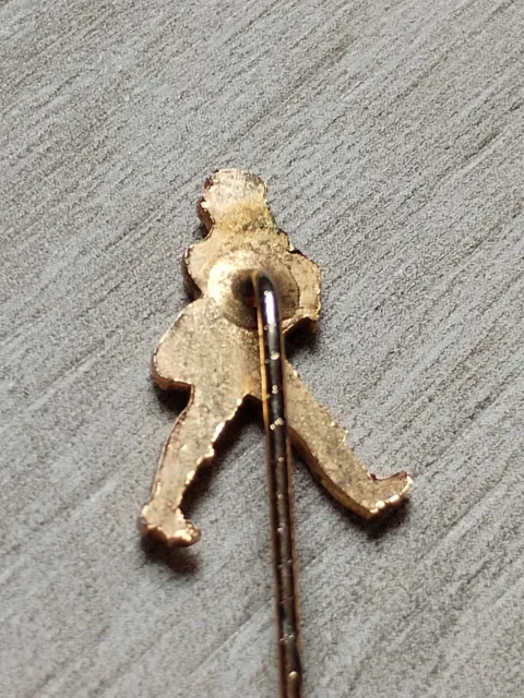 Johnnie Walker Scotch Whisky STICK Pin Abzeichen goldfarbenes Metall. 3