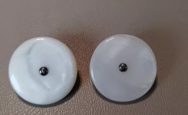Vintage Antique Small White Mother of Pearl 4 Hole Buttons 3/8-7