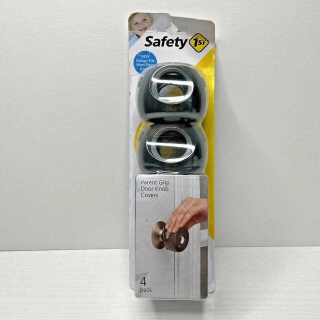 Safety 1st, 4 Pack, Charcoal, Parent Grip Door Knob Covers Child Lock