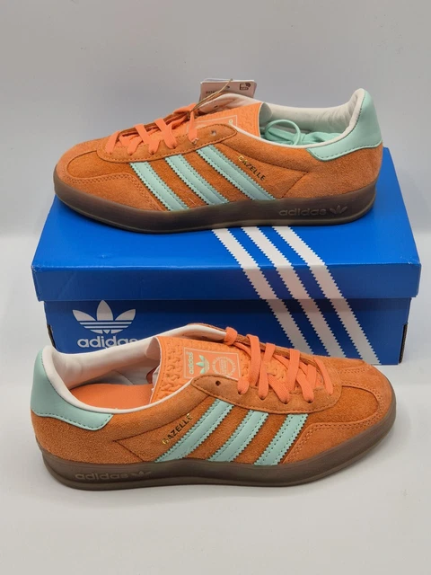 SCARPE DA GINNASTICA Adidas Original Gazelle Indoor arancioni nuove come nuove UK 4 EUR 71 67 PicClick IT