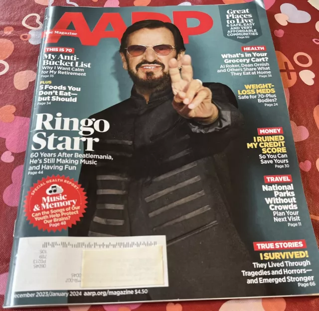 AARP MAGAZINEDEC. '24/JANUARY 2024Ringo Starr on coverarticle