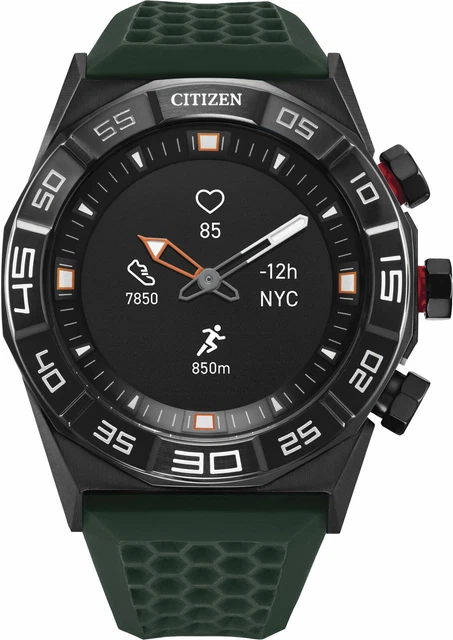 Citizen - CZ Smart 44mm Black IP Stainless Steel Case Hybrid JX1005-00E NEW